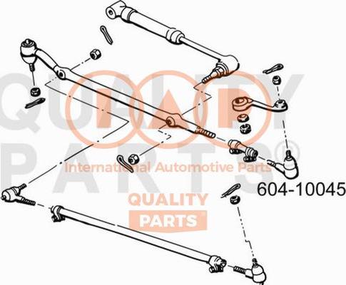 IAP QUALITY PARTS 604-10045 - Накрайник на напречна кормилна щанга vvparts.bg