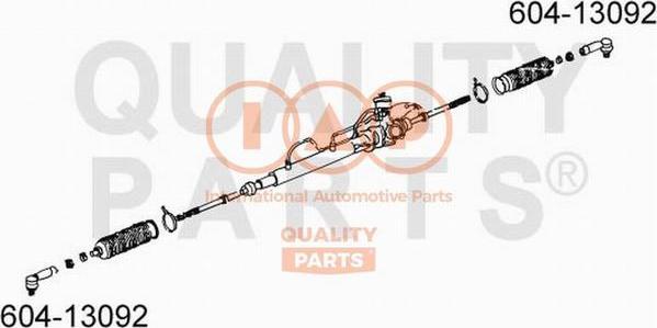 IAP QUALITY PARTS 604-13092 - Накрайник на напречна кормилна щанга vvparts.bg