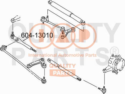 IAP QUALITY PARTS 604-13010 - Накрайник на напречна кормилна щанга vvparts.bg