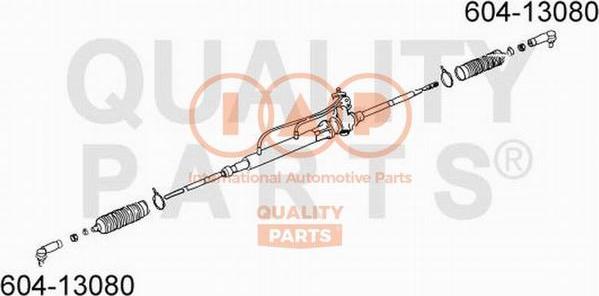 IAP QUALITY PARTS 604-13080 - Накрайник на напречна кормилна щанга vvparts.bg