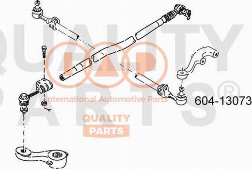 IAP QUALITY PARTS 604-13073 - Накрайник на напречна кормилна щанга vvparts.bg