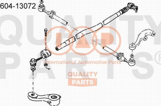 IAP QUALITY PARTS 604-13072 - Накрайник на напречна кормилна щанга vvparts.bg