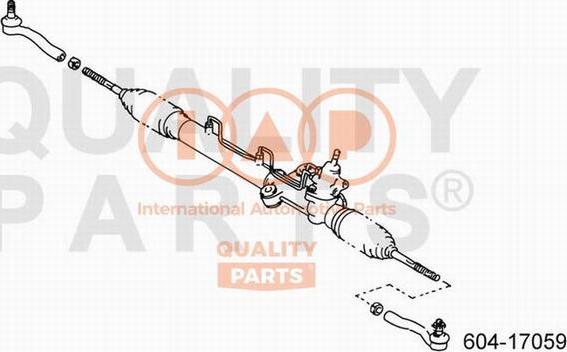 IAP QUALITY PARTS 604-17059 - Накрайник на напречна кормилна щанга vvparts.bg