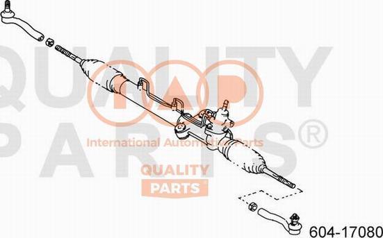 IAP QUALITY PARTS 604-17080 - Накрайник на напречна кормилна щанга vvparts.bg