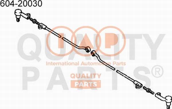 IAP QUALITY PARTS 604-20030 - Накрайник на напречна кормилна щанга vvparts.bg