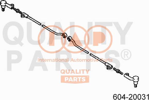 IAP QUALITY PARTS 604-20031 - Накрайник на напречна кормилна щанга vvparts.bg