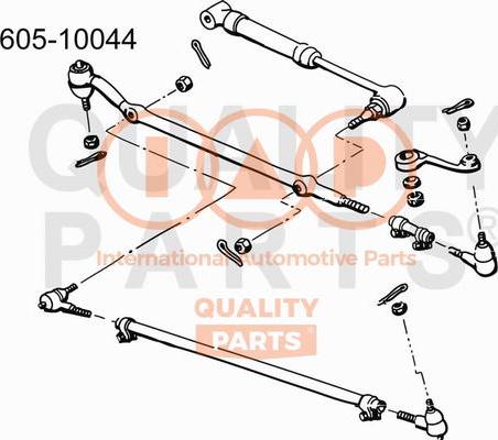 IAP QUALITY PARTS 605-10044 - Напречна кормилна щанга vvparts.bg