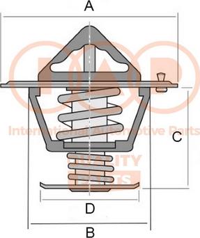 IAP QUALITY PARTS 155-11082 - Термостат, охладителна течност vvparts.bg