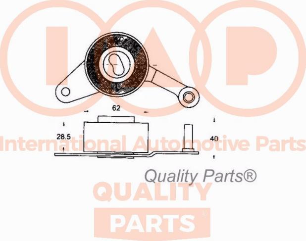 IAP QUALITY PARTS 127-09013 - Обтяжна ролка, ангренаж vvparts.bg