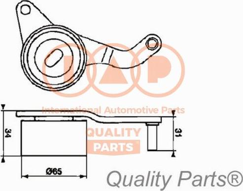 IAP QUALITY PARTS 12709032 - Обтяжна ролка, ангренаж vvparts.bg