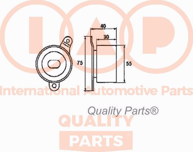 IAP QUALITY PARTS 12706016 - Обтяжна ролка, ангренаж vvparts.bg