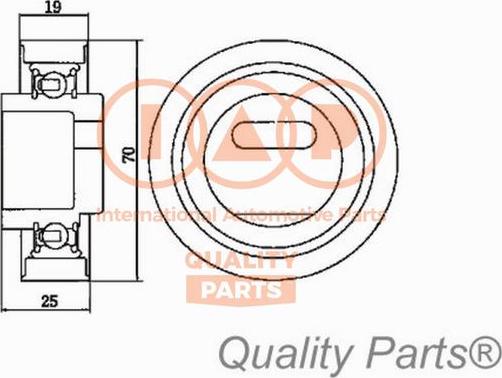 IAP QUALITY PARTS 12706033 - Обтяжна ролка, ангренаж vvparts.bg