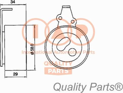 IAP QUALITY PARTS 12716053 - Обтяжна ролка, ангренаж vvparts.bg