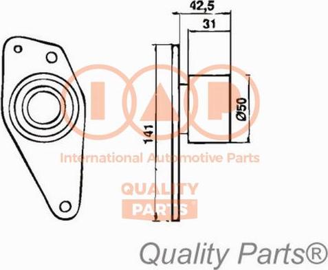 IAP QUALITY PARTS 127-16035 - Обтяжна ролка, ангренаж vvparts.bg