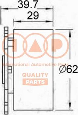 IAP QUALITY PARTS 127-10045 - Обтяжна ролка, ангренаж vvparts.bg