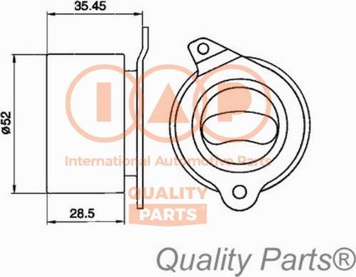 IAP QUALITY PARTS 127-11051 - Обтяжна ролка, ангренаж vvparts.bg