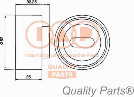 IAP QUALITY PARTS 127-11010 - Обтяжна ролка, ангренаж vvparts.bg