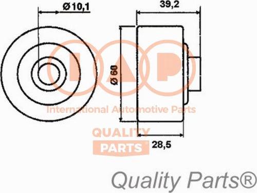 IAP QUALITY PARTS 12713093 - Обтяжна ролка, ангренаж vvparts.bg