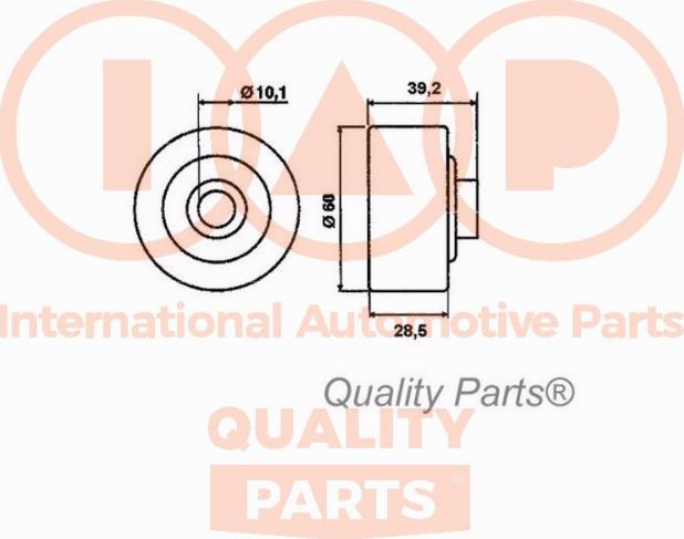 IAP QUALITY PARTS 12713093 - Обтяжна ролка, ангренаж vvparts.bg