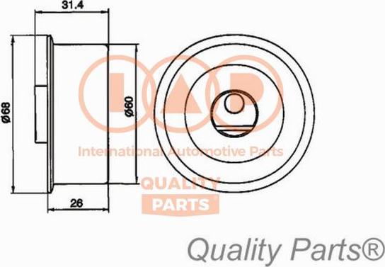 IAP QUALITY PARTS 12713080 - Обтяжна ролка, ангренаж vvparts.bg