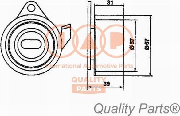 IAP QUALITY PARTS 12712091 - Обтяжна ролка, ангренаж vvparts.bg