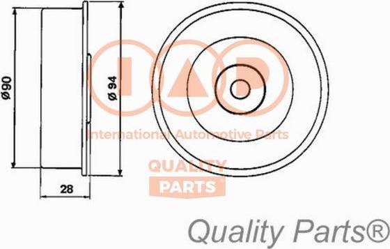 IAP QUALITY PARTS 12712041 - Обтяжна ролка, ангренаж vvparts.bg