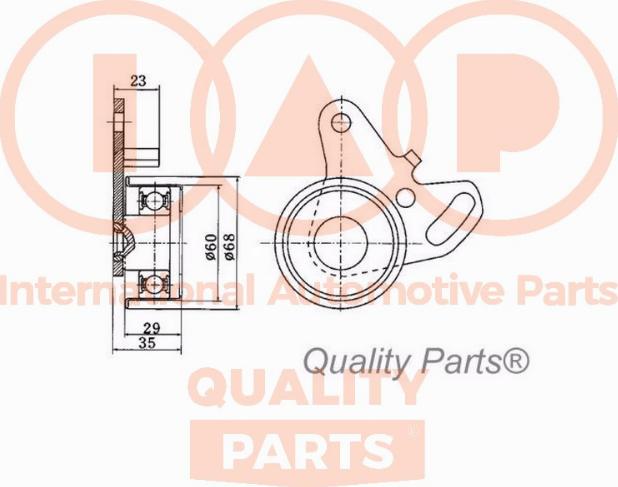 IAP QUALITY PARTS 12712055 - Обтяжна ролка, ангренаж vvparts.bg