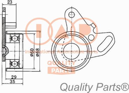 IAP QUALITY PARTS 12712055 - Обтяжна ролка, ангренаж vvparts.bg