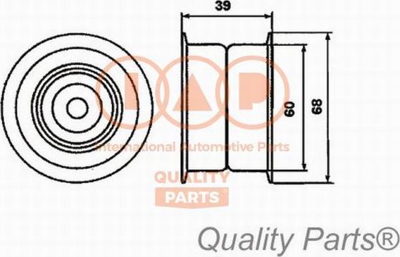 IAP QUALITY PARTS 12712053 - Обтяжна ролка, ангренаж vvparts.bg