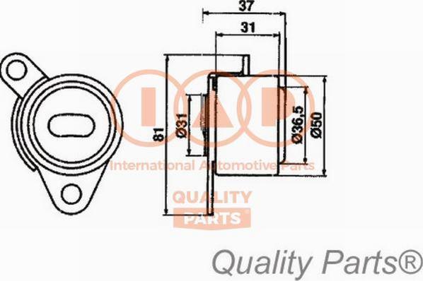 IAP QUALITY PARTS 12712083 - Обтяжна ролка, ангренаж vvparts.bg