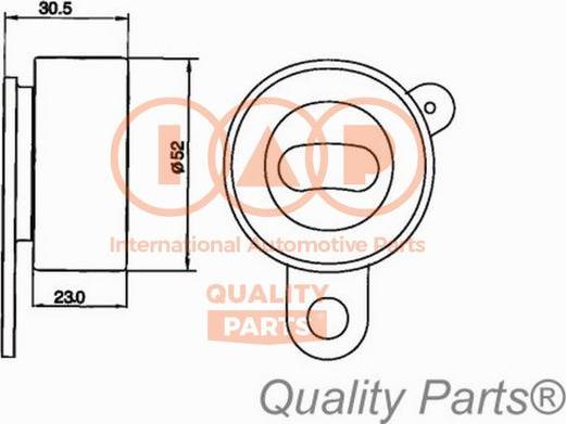 IAP QUALITY PARTS 127-17094 - Обтяжна ролка, ангренаж vvparts.bg