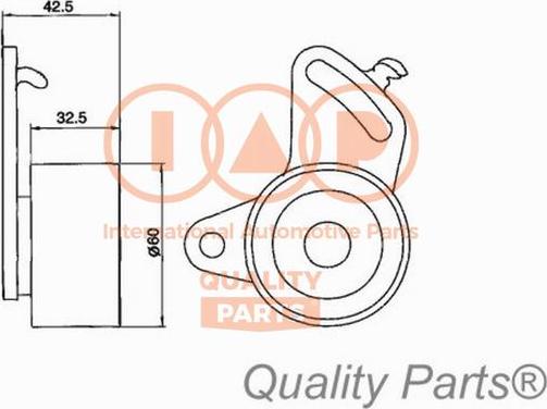 IAP QUALITY PARTS 127-17050 - Обтяжна ролка, ангренаж vvparts.bg