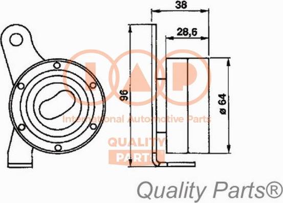 IAP QUALITY PARTS 12717066 - Обтяжна ролка, ангренаж vvparts.bg