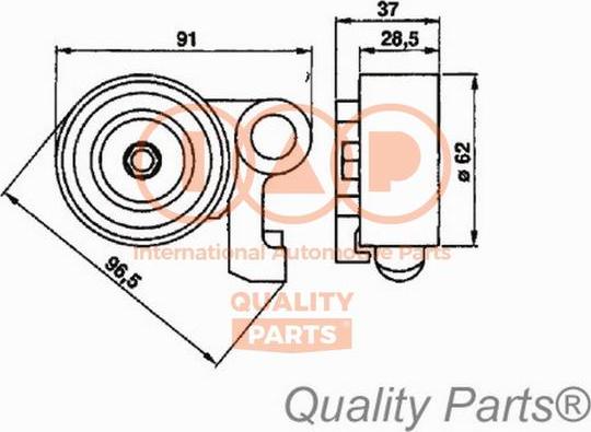 IAP QUALITY PARTS 12717067 - Обтяжна ролка, ангренаж vvparts.bg