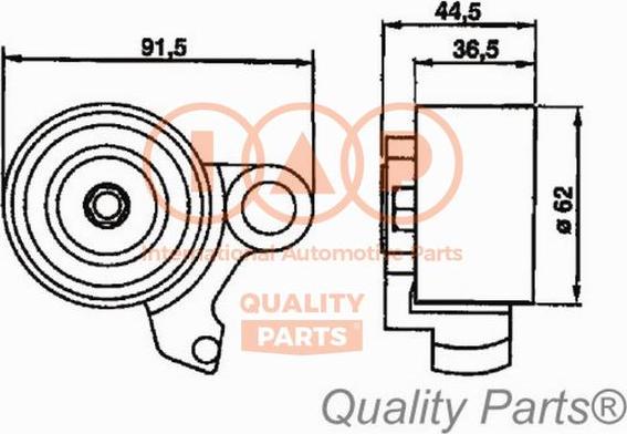 IAP QUALITY PARTS 12717086 - Обтяжна ролка, ангренаж vvparts.bg