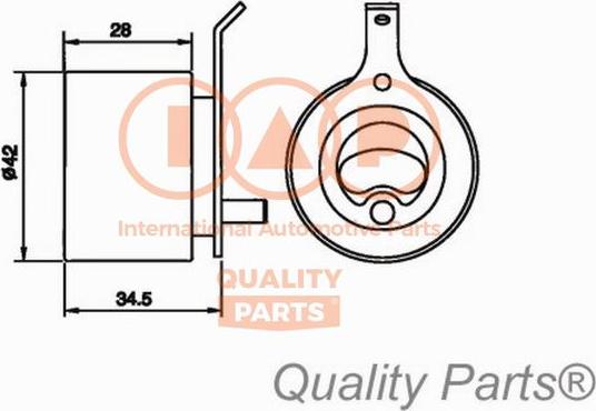 IAP QUALITY PARTS 127-20060 - Обтяжна ролка, ангренаж vvparts.bg