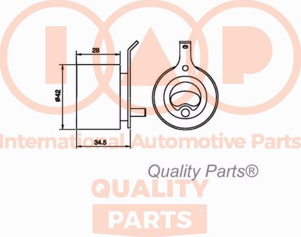 IAP QUALITY PARTS 127-20060 - Обтяжна ролка, ангренаж vvparts.bg