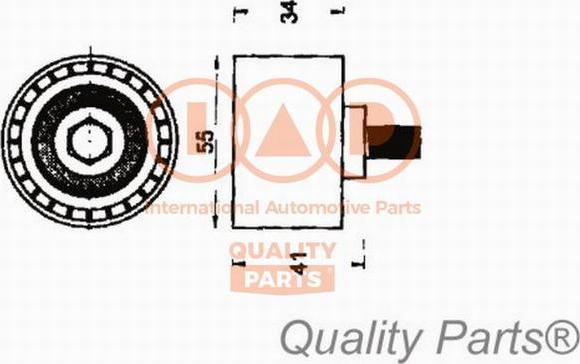 IAP QUALITY PARTS 127-21056G - Обтяжна ролка, ангренаж vvparts.bg