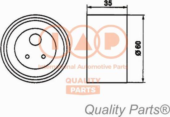 IAP QUALITY PARTS 12721088 - Обтяжна ролка, ангренаж vvparts.bg