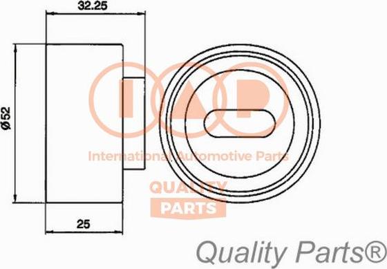 IAP QUALITY PARTS 12721030 - Обтяжна ролка, ангренаж vvparts.bg