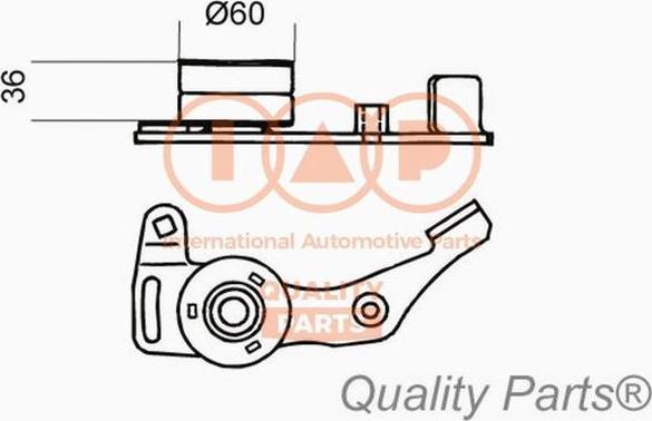 IAP QUALITY PARTS 127-22010 - Ремъчен обтегач, ангренаж vvparts.bg