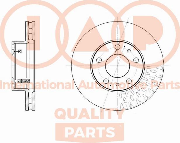 IAP QUALITY PARTS 709-08030 - Спирачен диск vvparts.bg