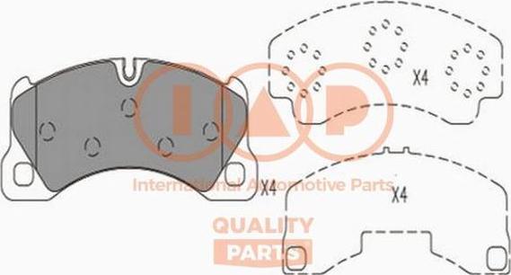 IAP QUALITY PARTS 704-50000X - Комплект спирачно феродо, дискови спирачки vvparts.bg