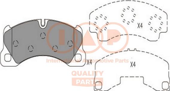 IAP QUALITY PARTS 704-50000 - Комплект спирачно феродо, дискови спирачки vvparts.bg