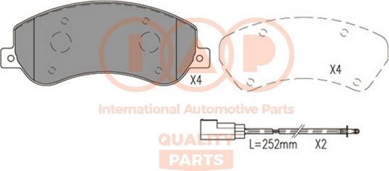 IAP QUALITY PARTS 704-50010 - Комплект спирачно феродо, дискови спирачки vvparts.bg