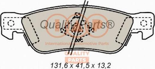 IAP QUALITY PARTS 704-09012 - Комплект спирачно феродо, дискови спирачки vvparts.bg