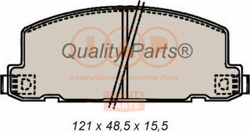 IAP QUALITY PARTS 704-09020 - Комплект спирачно феродо, дискови спирачки vvparts.bg