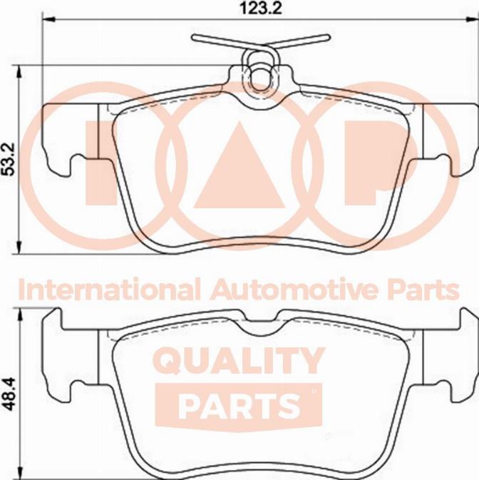 IAP QUALITY PARTS 704-04045 - Комплект спирачно феродо, дискови спирачки vvparts.bg