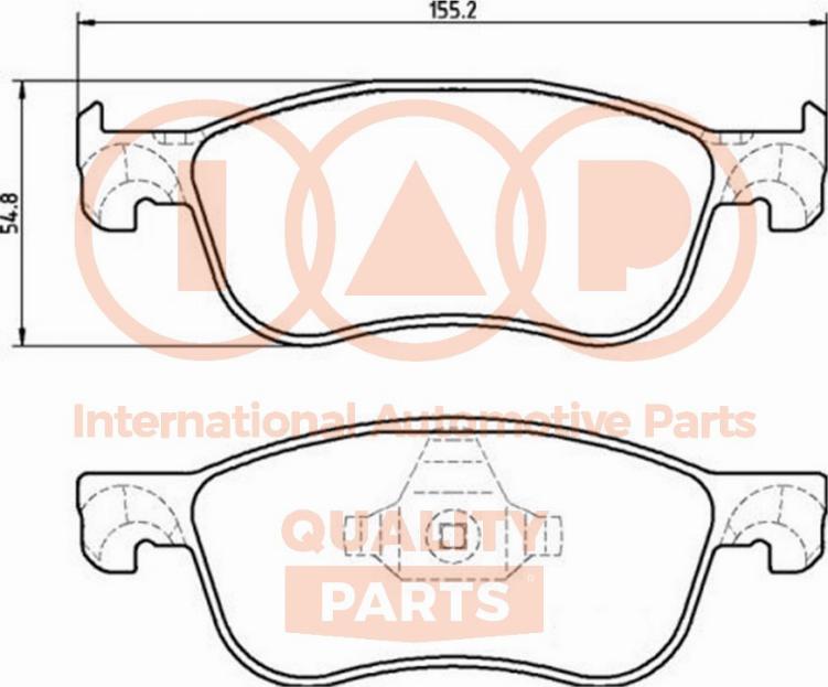 IAP QUALITY PARTS 704-04063P - Комплект спирачно феродо, дискови спирачки vvparts.bg