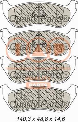 IAP QUALITY PARTS 704-04014 - Комплект спирачно феродо, дискови спирачки vvparts.bg